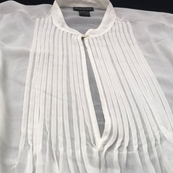 🌺Lane Bryant off white sheer  blouse size 14 - Picture 4 of 7